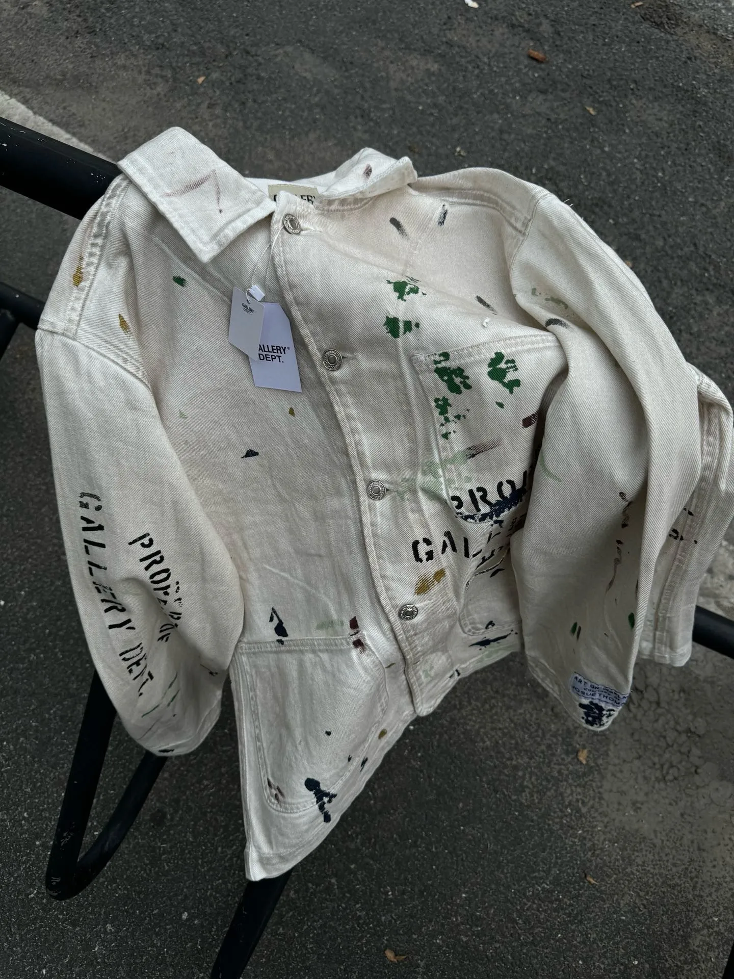 P300💰G44 Gallery Dept EP Jacket Hand-painted graffiti jacket American high street zipper jacket Size: S-XL